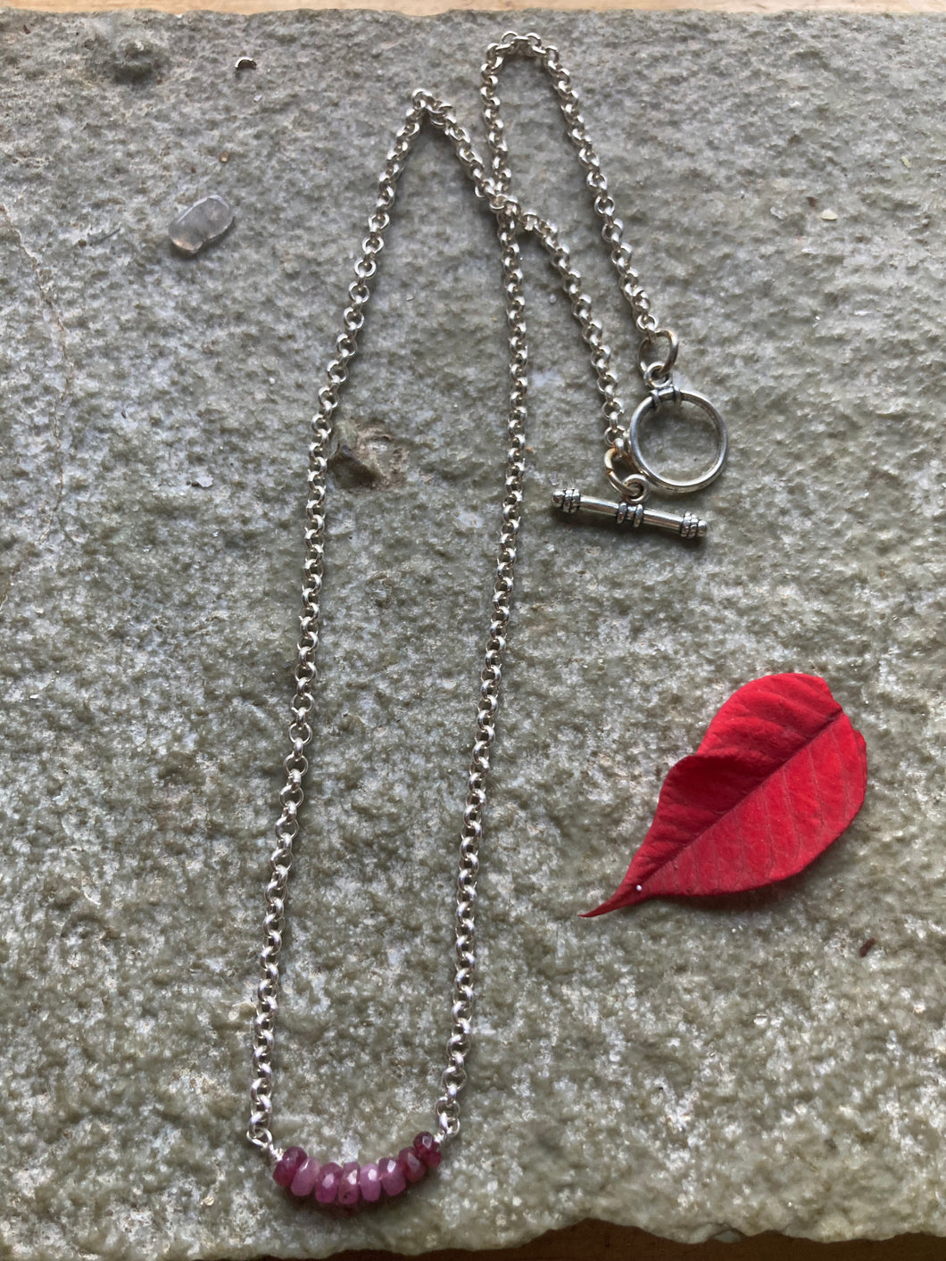 Ruby Chain Necklace