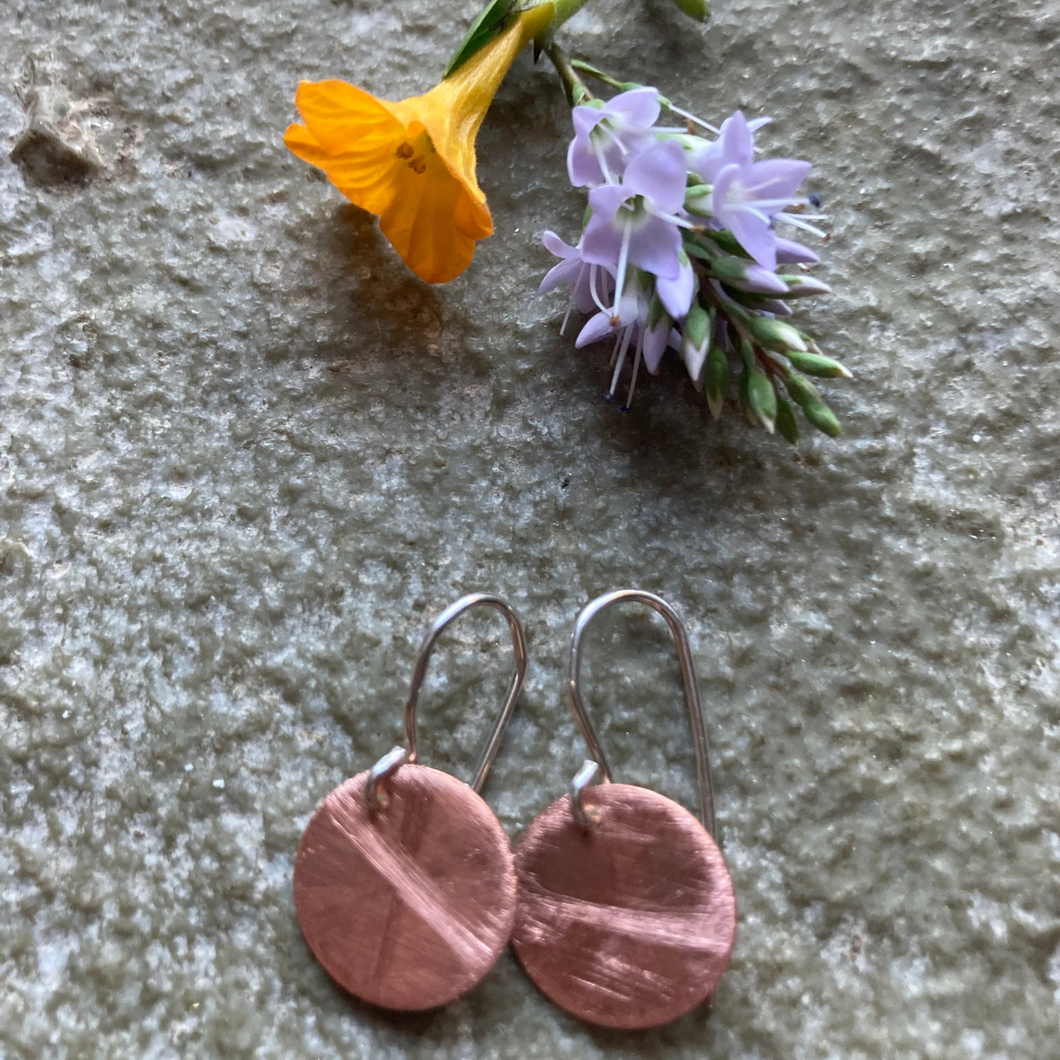 Earth: Disc Earrings (small)