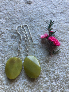 Jade Chain Earrings