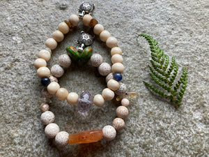 Mala Bracelets Lotus Bead (set of 2)