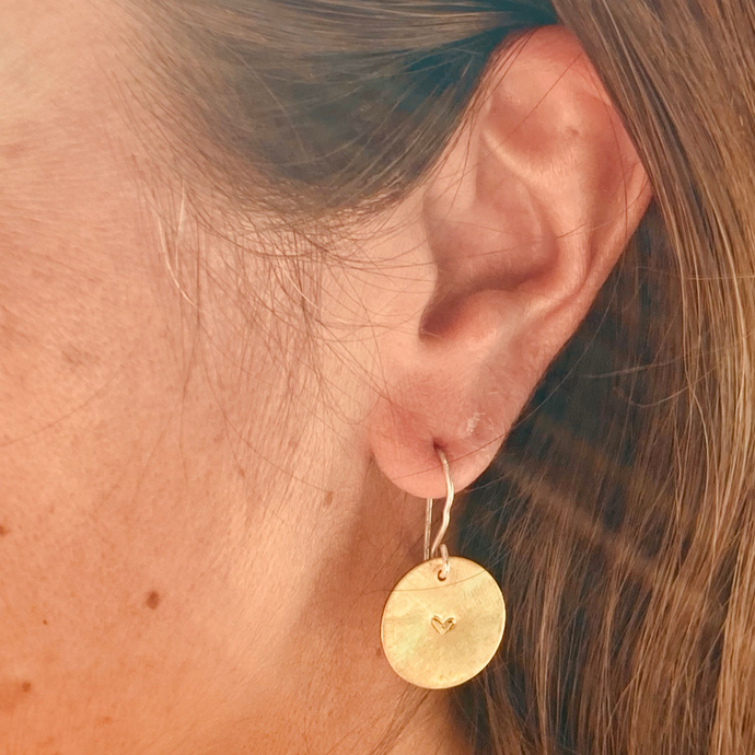 Sun Heart Earrings