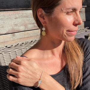 Sun and Moon: Disc Earrings